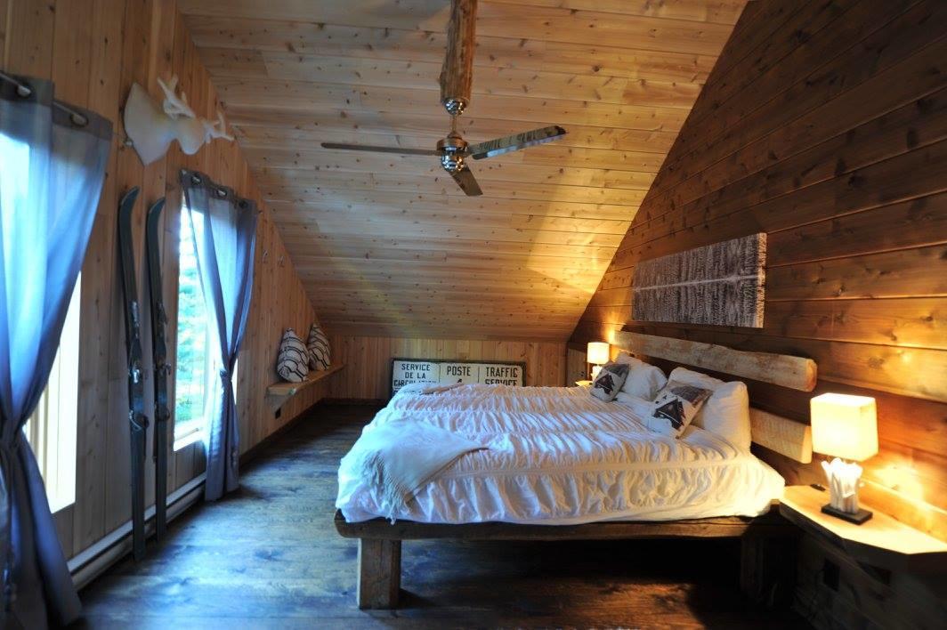Les Bouleaux - Les Chalets Spa Canada Ла Мале Екстериор снимка