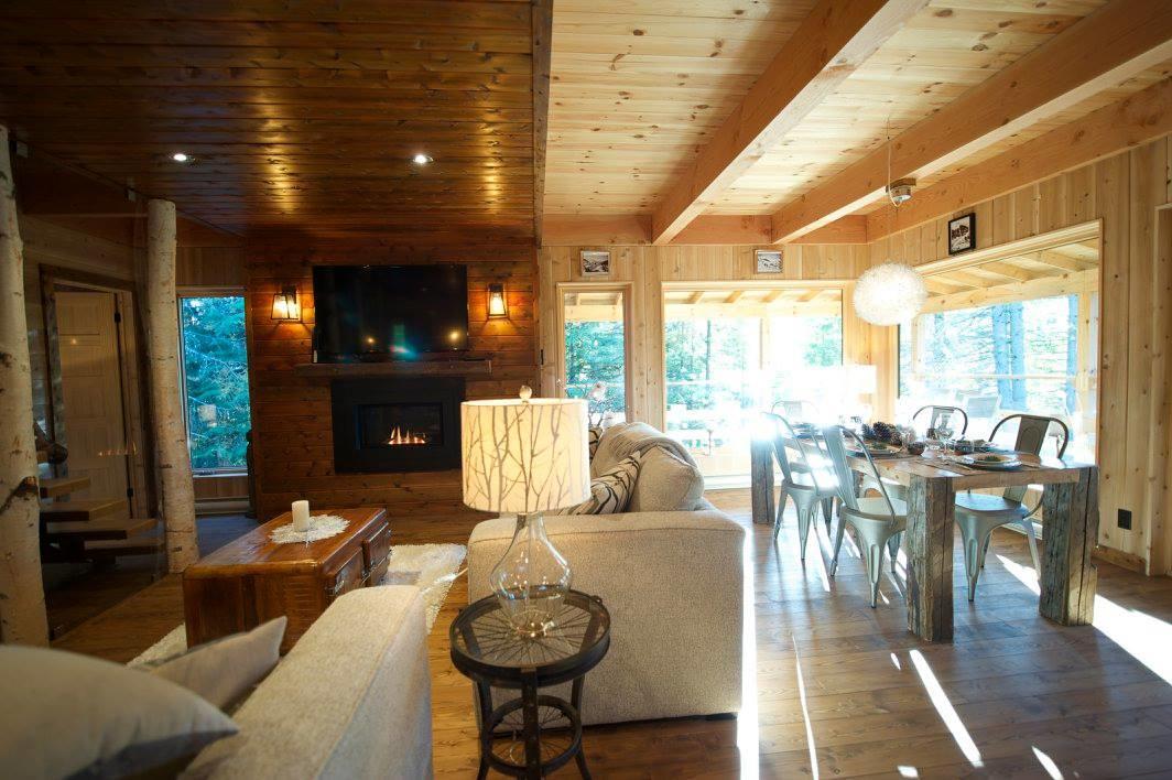 Les Bouleaux - Les Chalets Spa Canada Ла Мале Екстериор снимка