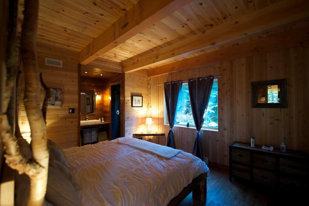 Les Bouleaux - Les Chalets Spa Canada Ла Мале Екстериор снимка