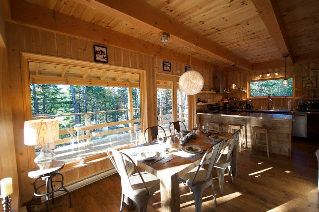 Les Bouleaux - Les Chalets Spa Canada Ла Мале Екстериор снимка