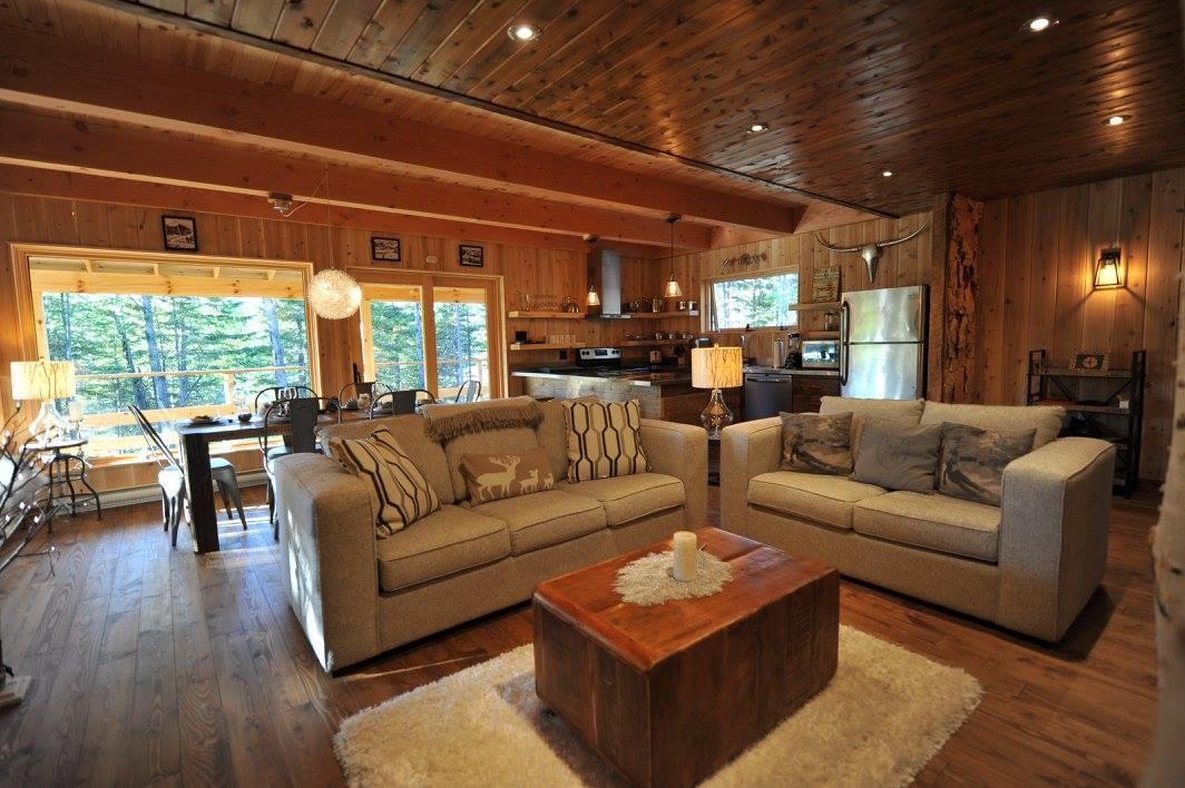 Les Bouleaux - Les Chalets Spa Canada Ла Мале Екстериор снимка