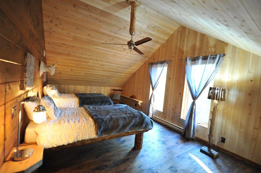 Les Bouleaux - Les Chalets Spa Canada Ла Мале Екстериор снимка