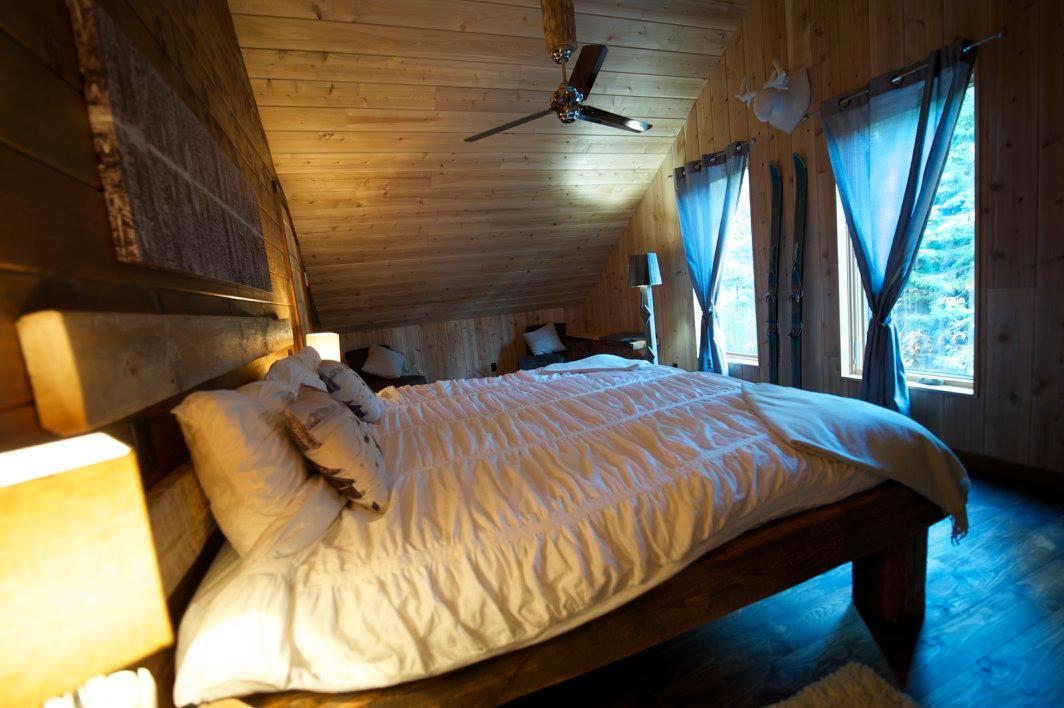 Les Bouleaux - Les Chalets Spa Canada Ла Мале Екстериор снимка