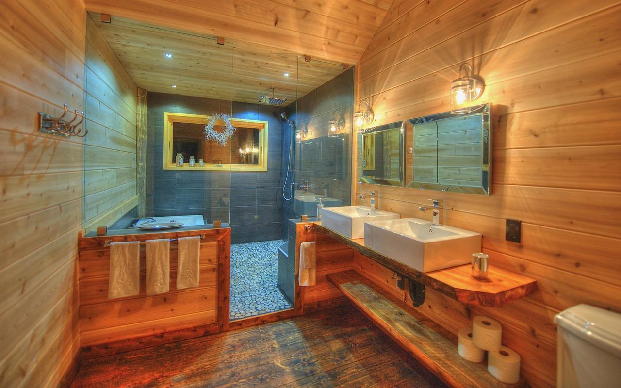 Les Bouleaux - Les Chalets Spa Canada Ла Мале Екстериор снимка
