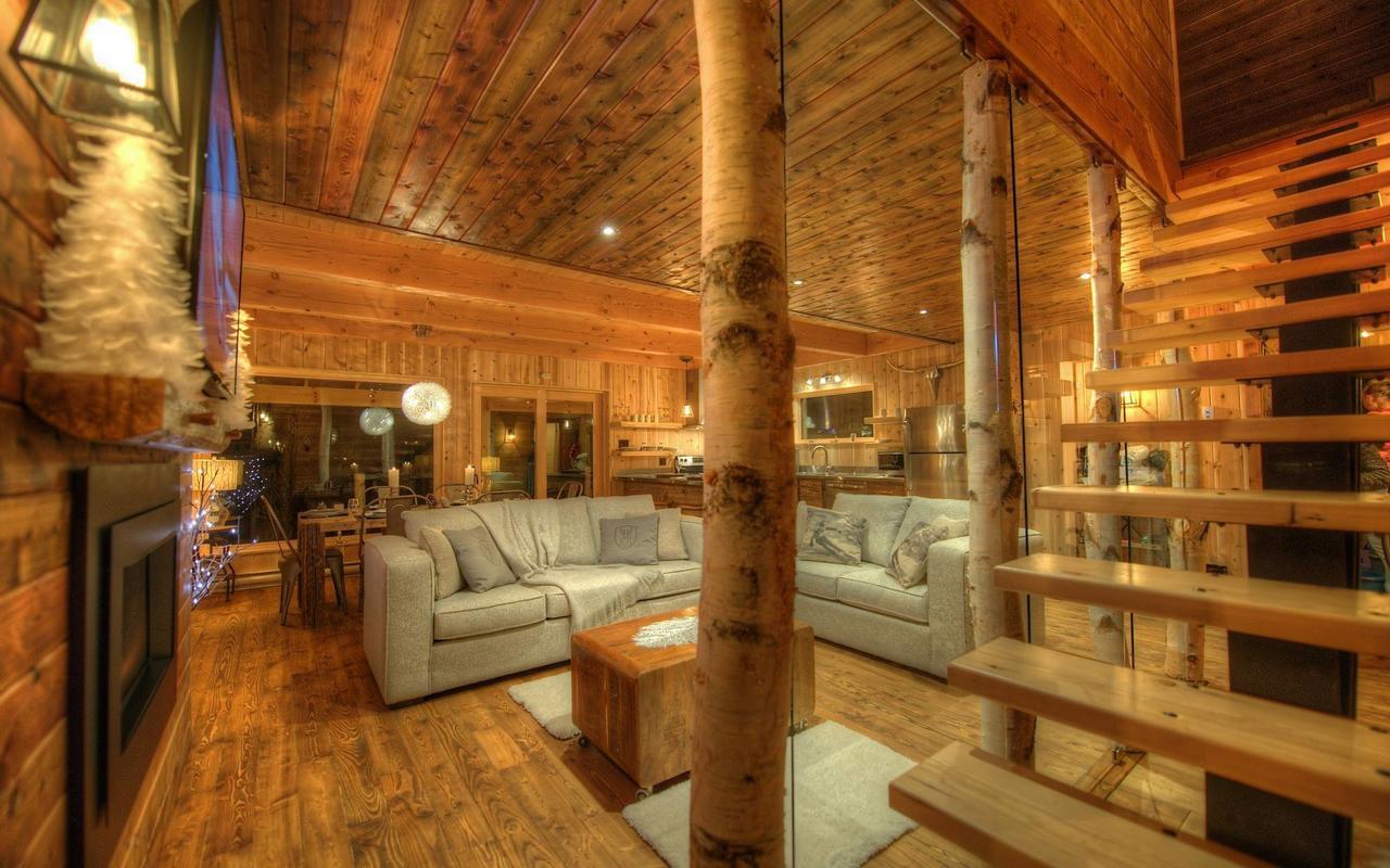 Les Bouleaux - Les Chalets Spa Canada Ла Мале Екстериор снимка